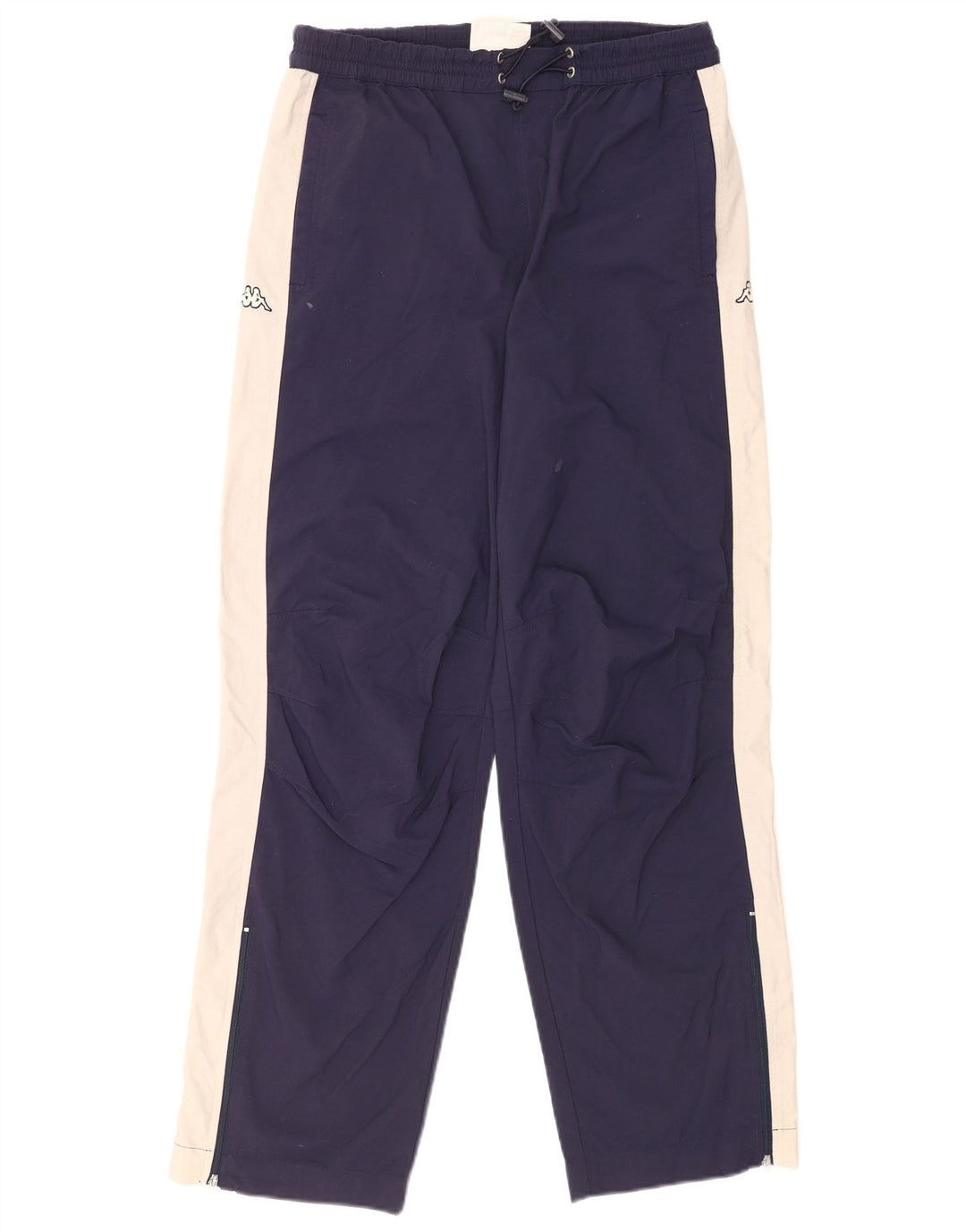 Calça de treino masculina Kappa com estampa gráfica média azul marinho colorblock