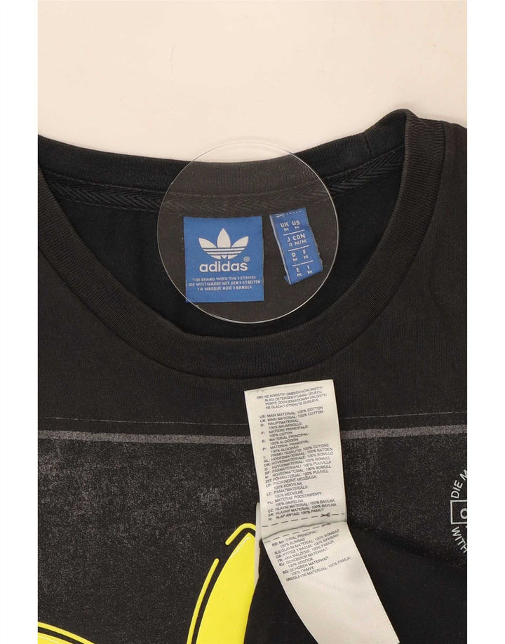 Camiseta Adidas Masculina Graphic Top Médio Algodão Preto