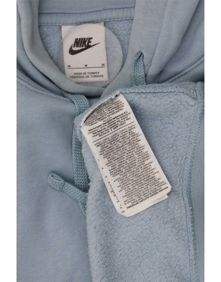 Jumper com capuz Nike feminino oversized UK 12 algodão azul médio