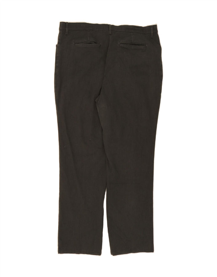 LEE Womens Straight Casual Trousers US 18 2XL W36 L32 Grey Cotton Vintage Lee and Second-Hand Lee from Messina Hembry 