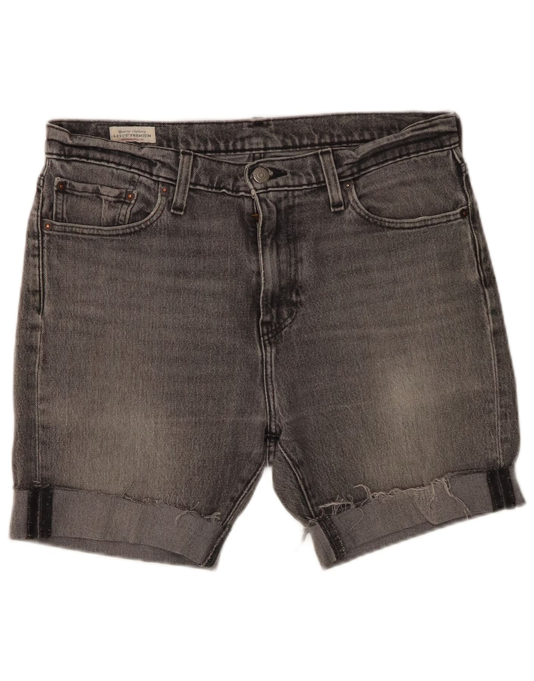 Shorts jeans masculino 510 Levi's W33 grande algodão cinza