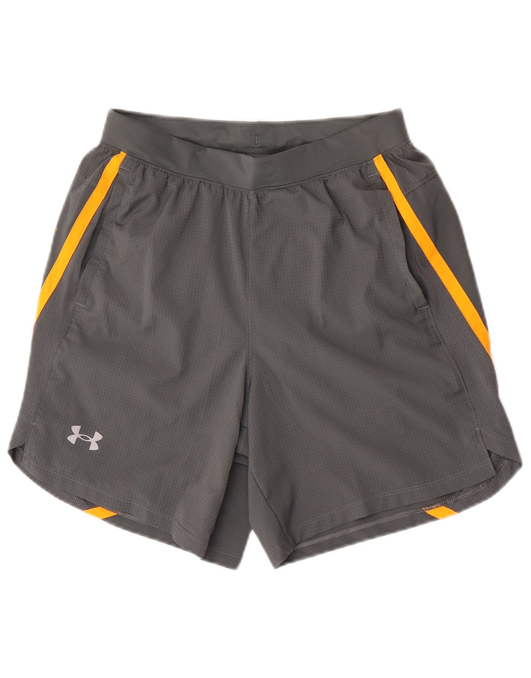 Under Armour Mens Graphic Sport Shorts Médio Cinza Colourblock Poliéster