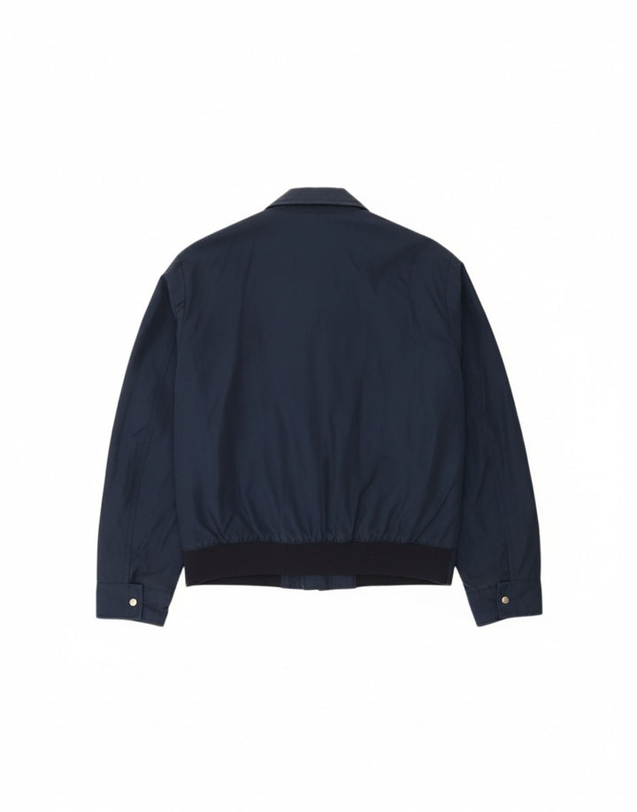 Jaqueta bomber masculina FRED PERRY Reino Unido 40 grande algodão azul marinho