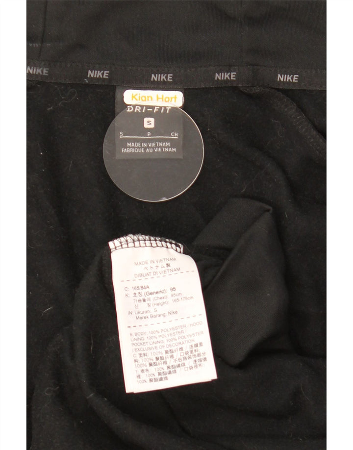 Suéter Nike masculino Dri Fit Zip com capuz pequeno poliéster preto