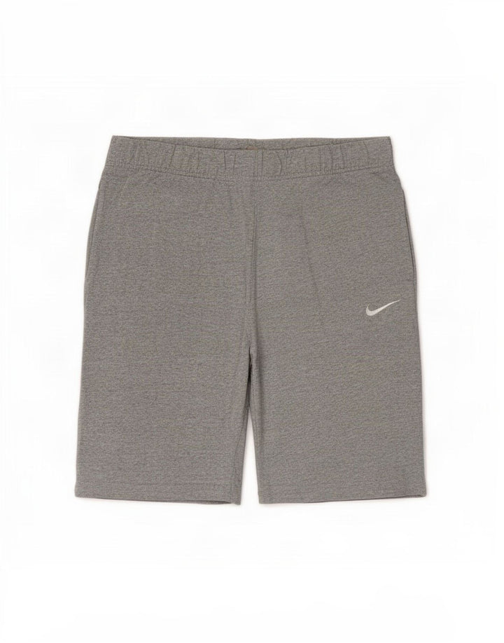 Nike Mens Sport Shorts Pequeno Algodão Cinza