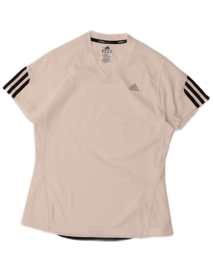 Camiseta Adidas Climacool Feminina Top UK 12 Médio Poliéster Branco