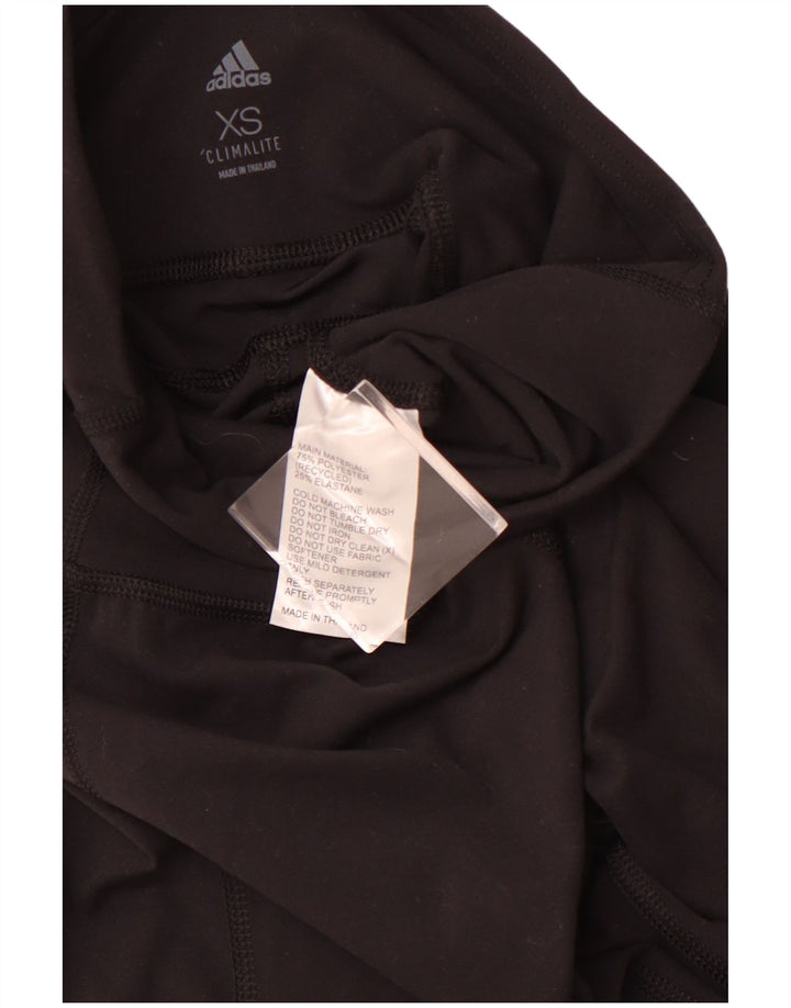 Leggings Adidas Climalite UK 6 XS Preto Listrado Poliéster