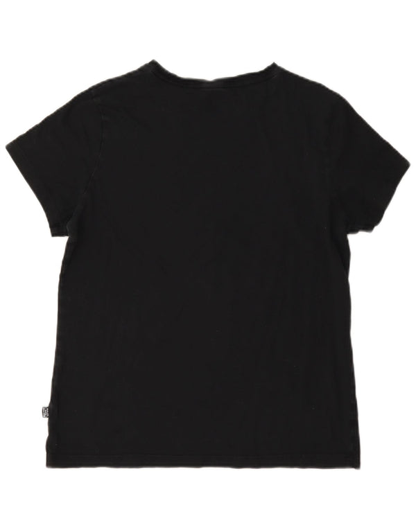 Puma Camiseta Feminina Graphic Top UK 14 Médio Preto