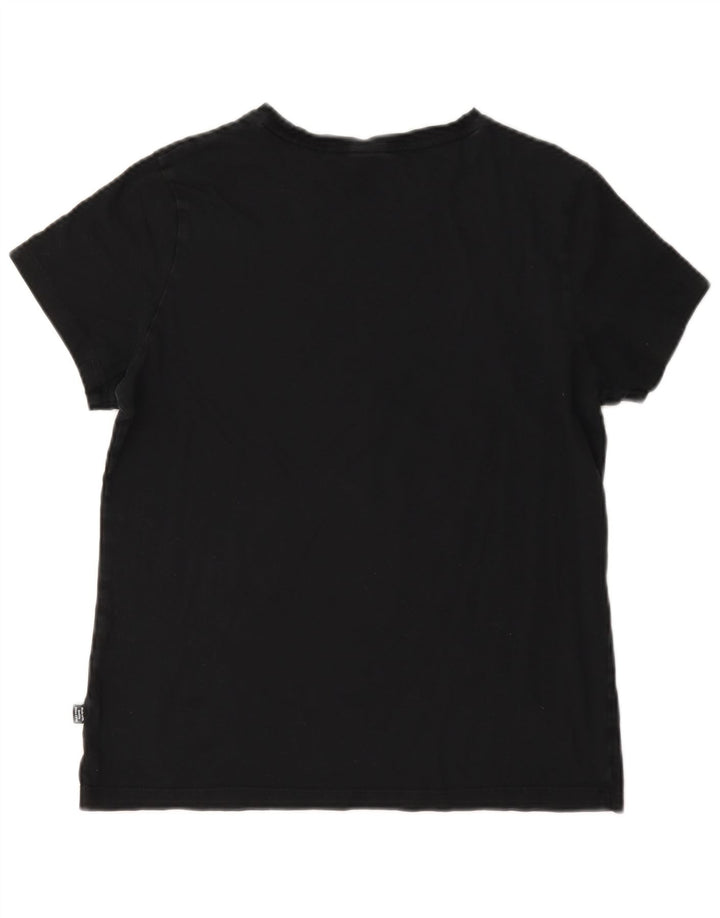 Puma Camiseta Feminina Graphic Top UK 14 Médio Preto