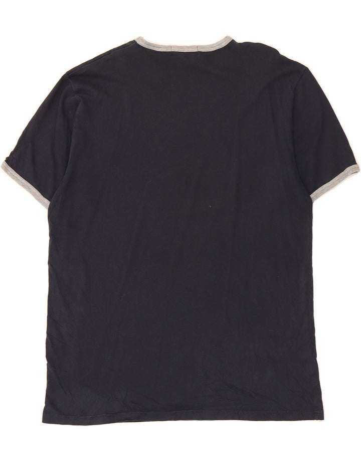 J. CREW Mens T-Shirt Top Large Navy Blue Cotton Vintage J. Crew and Second-Hand J. Crew from Messina Hembry 