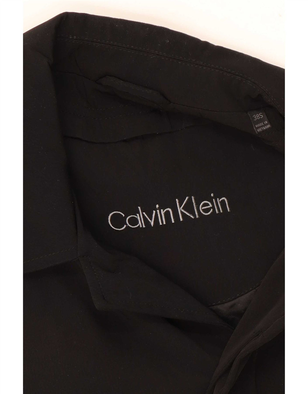 Sobretudo masculino Calvin Klein UK 38 poliéster preto médio