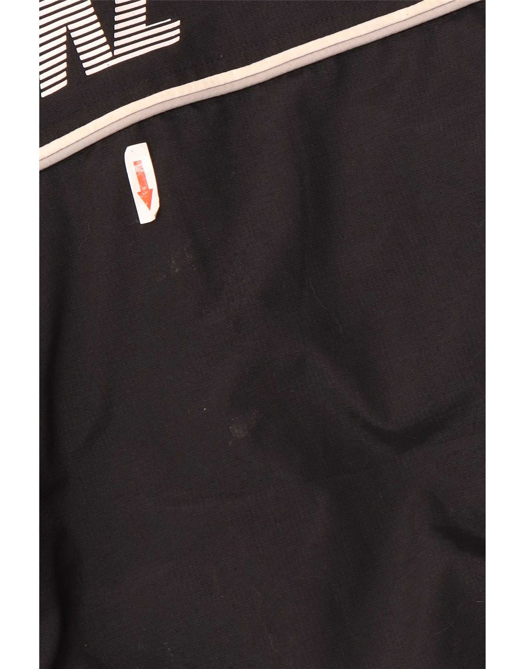 Jaqueta corta-vento masculina Nike Graphic com capuz Reino Unido 42/44 grande poliéster preto