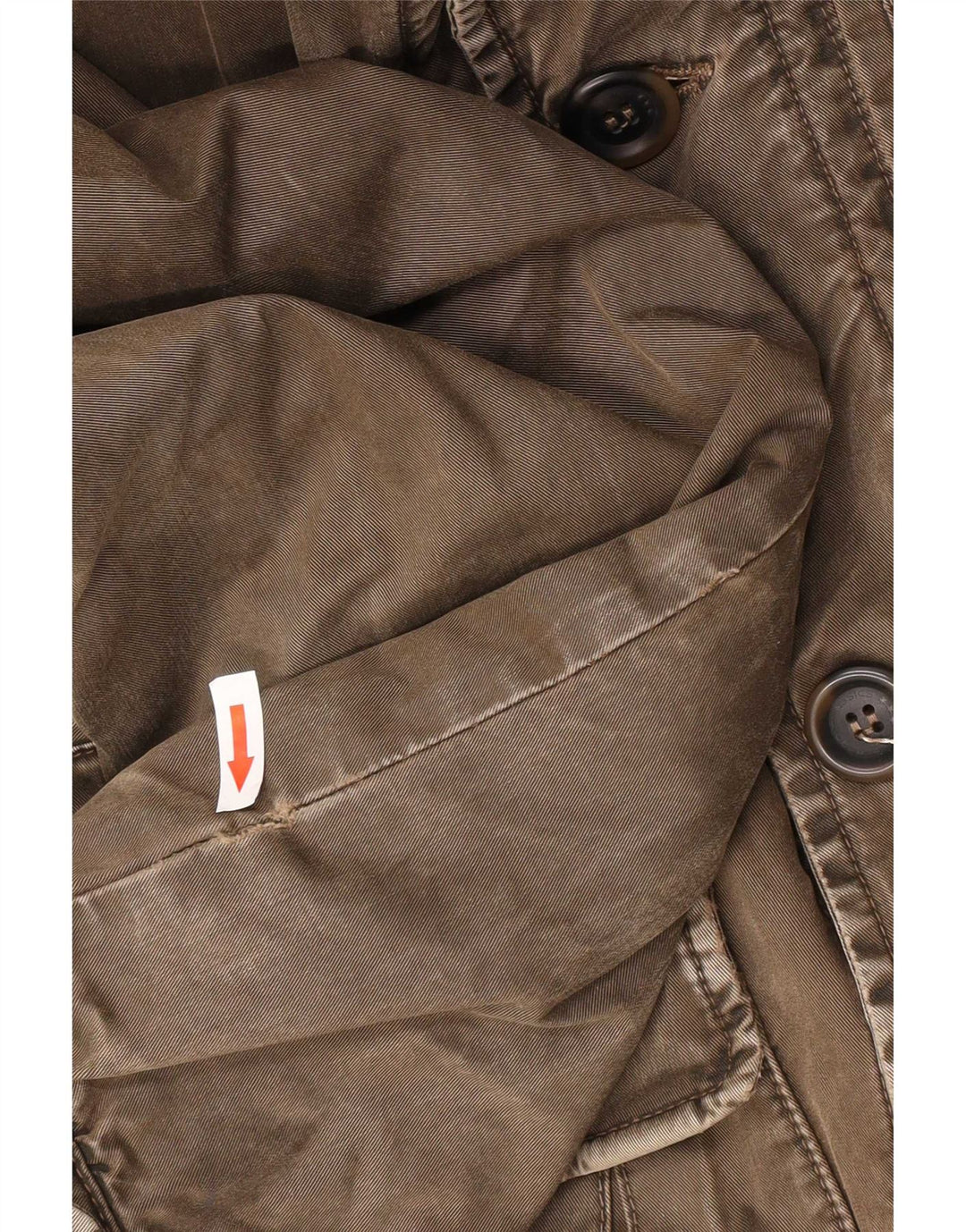 Jaqueta utilitária masculina Marlboro Classics Reino Unido 40 algodão cáqui grande