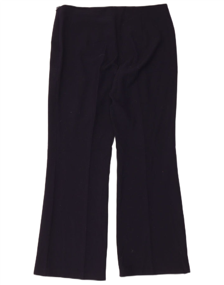 Calça casual feminina Marks & Spencer Reino Unido 12 médio W32 L28 azul marinho