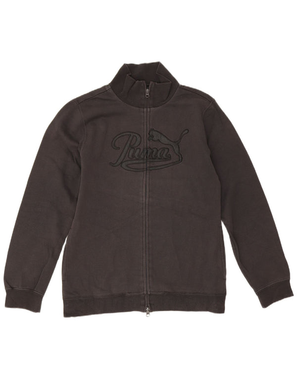 Puma Womens Graphic Tracksuit Top Jacket UK 14 Grande Preto
