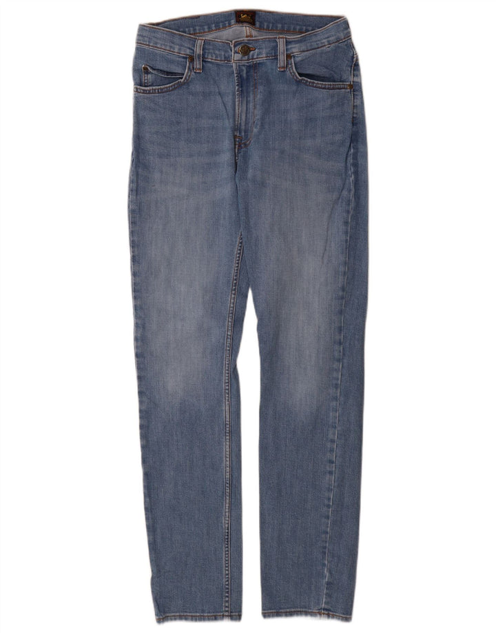 Lee Womens Rider Slim Jeans W30 L32 Azul Algodão