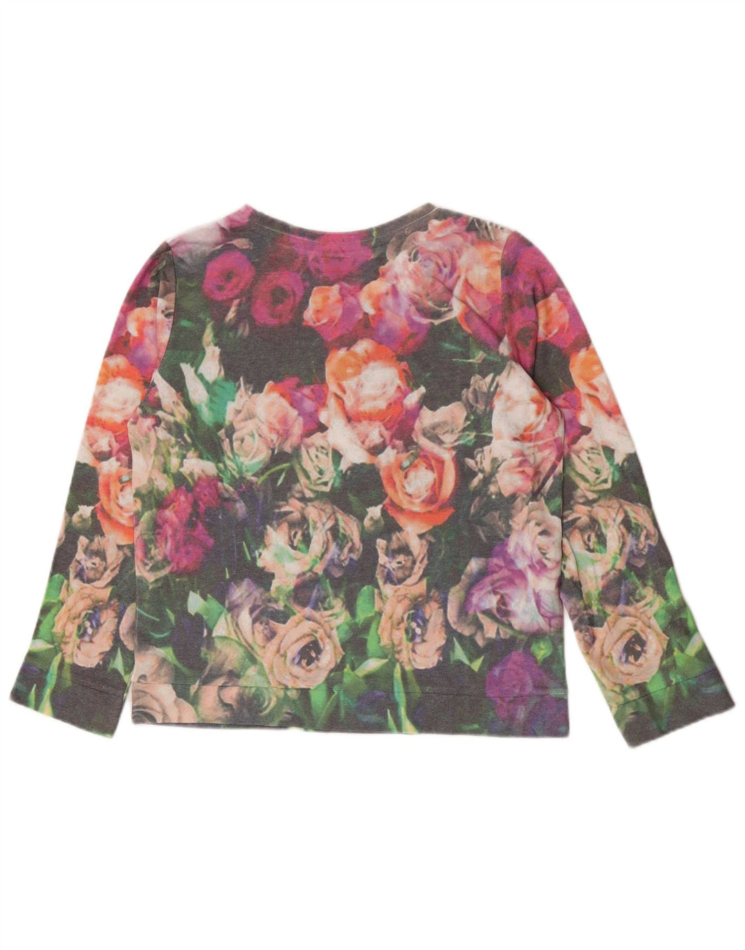 Zara Womens Trafaluc Moletom Jumper UK 14 Médio Multicolorido Floral