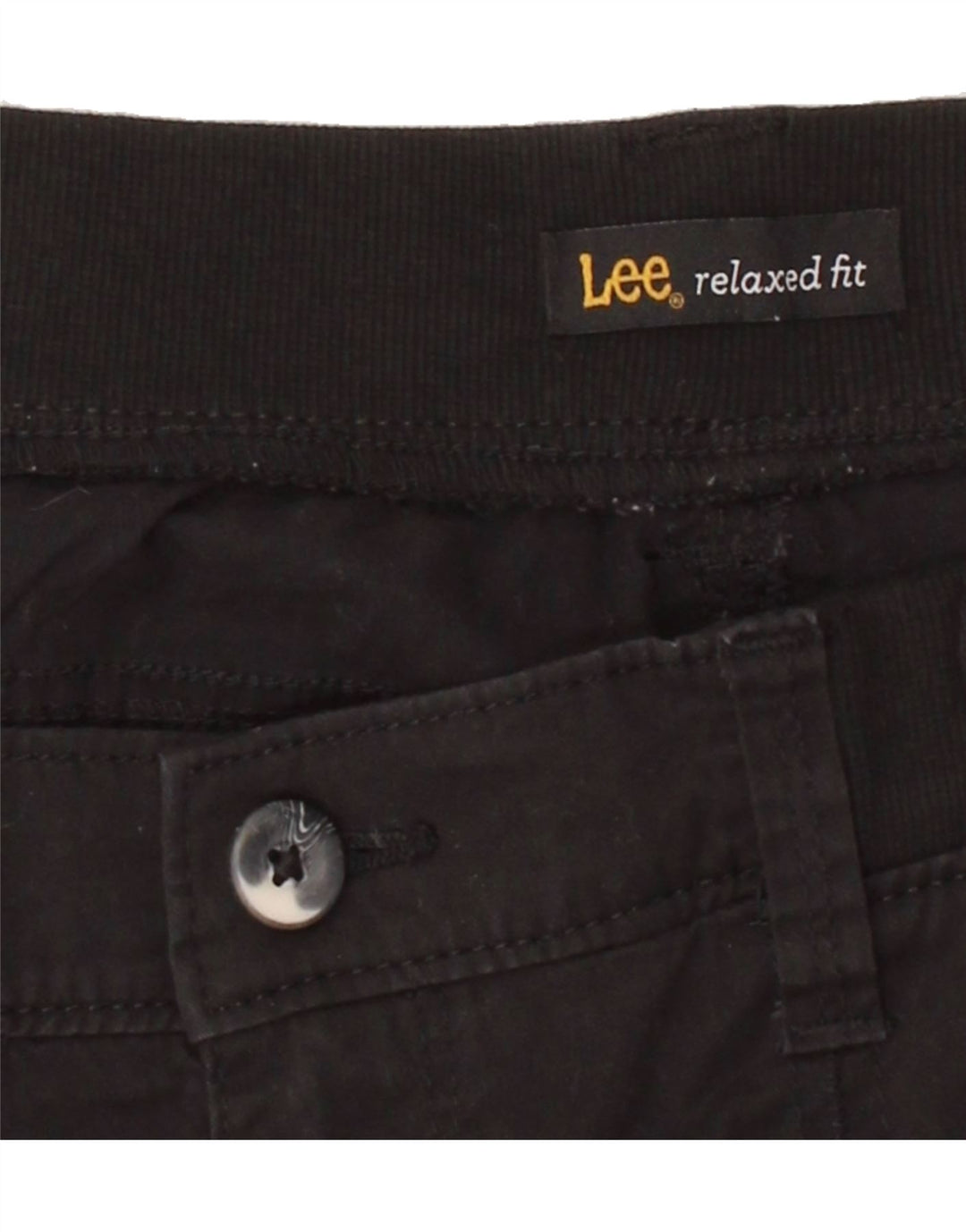 LEE Womens Relaxed Fit Cargo Shorts US 16 2XL W36  Black Cotton Vintage Lee and Second-Hand Lee from Messina Hembry 