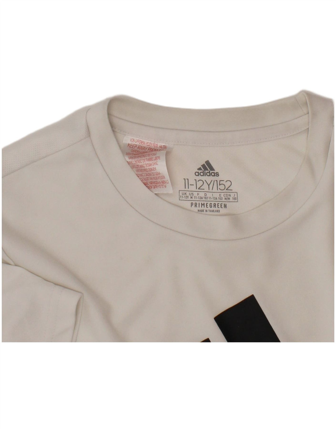 Camiseta ADIDAS Meninos Graphic 11-12 Anos Branco Poliéster