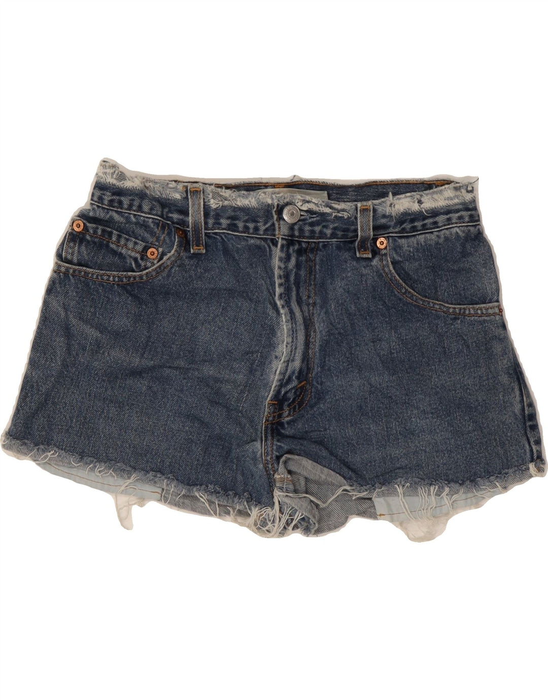 LEVI'S Womens 517 Denim Shorts W30 Medium Blue Cotton Vintage Levi's and Second-Hand Levi's from Messina Hembry 