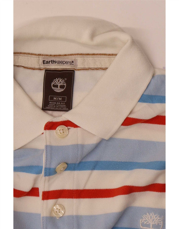 Camisa polo masculina Timberland Regular Fit média listrada multicolorida