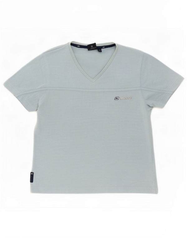 Camiseta feminina Ellesse UK 16 grande algodão azul
