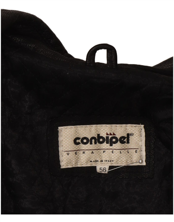 Jaqueta de couro masculina Conbipel IT 56 2XL couro preto