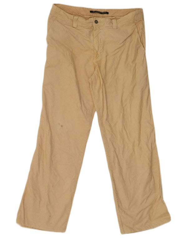 Calça masculina de veludo Dockers Regular Fit W34 L29 bege
