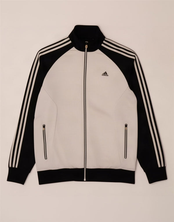 Adidas Mens Tracksuit Top Jacket Grande Cinza Poliéster