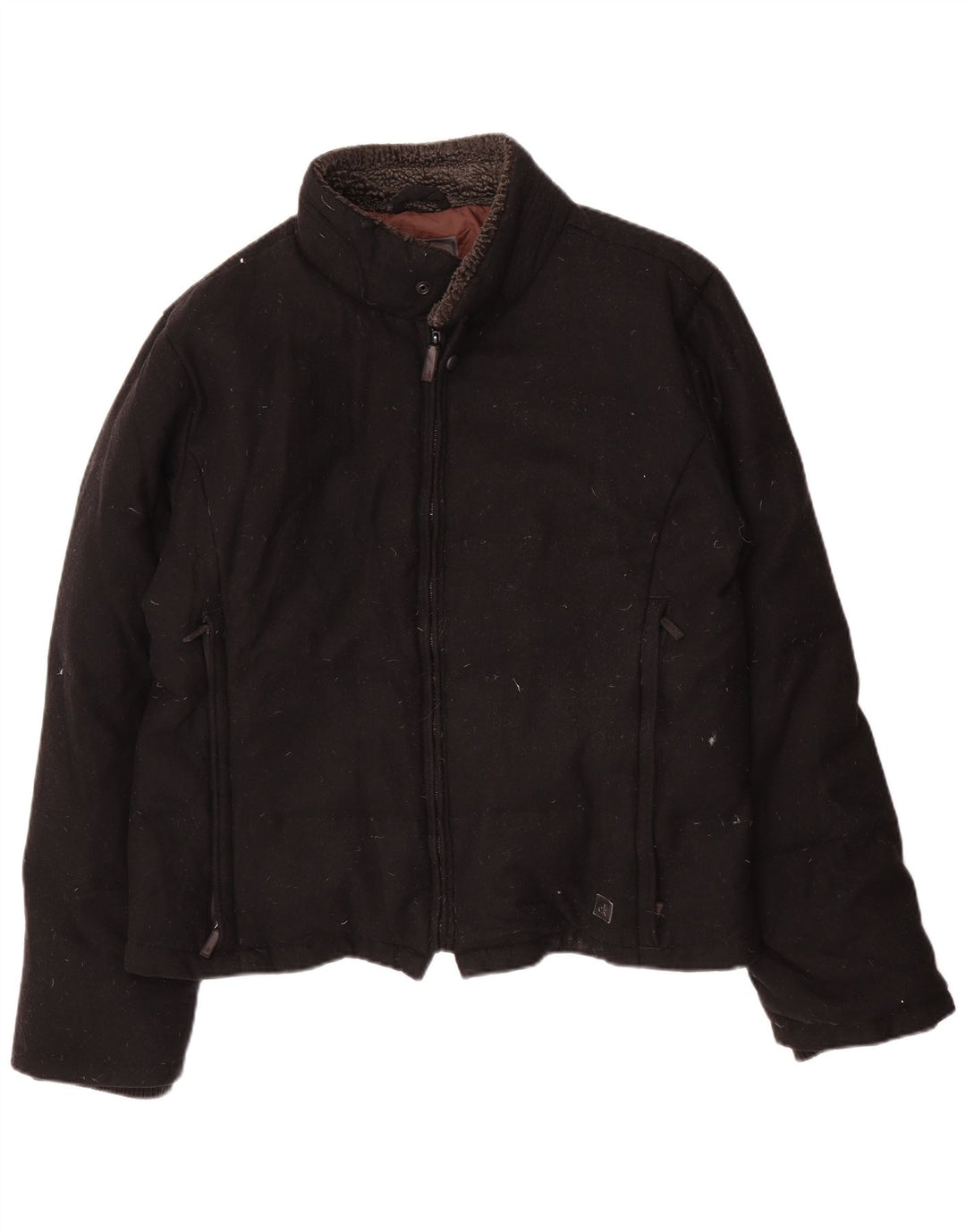 Jaqueta acolchoada masculina Calvin Klein IT 54 2XL lã preta