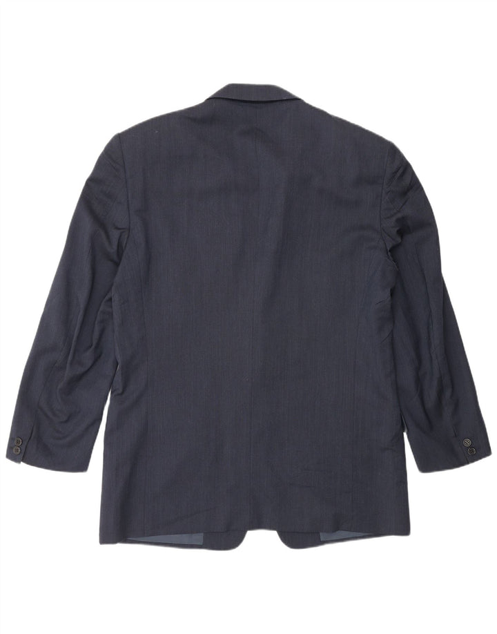 Jaqueta Blazer Masculina Valentino com 2 Botões IT 52 XL Azul Marinho Nova Lã