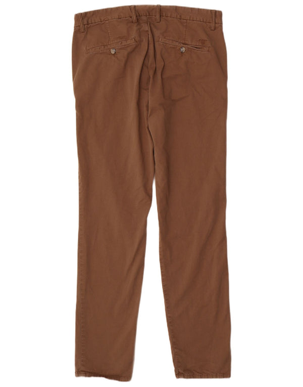 Calça Chino Masculina Slim Gant W36 L34 Algodão Marrom