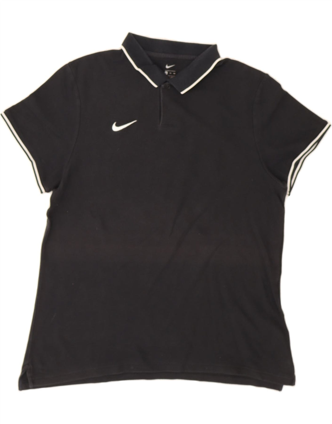 NIKE Mens Polo Shirt 2XL Black Cotton Vintage Nike and Second-Hand Nike from Messina Hembry 