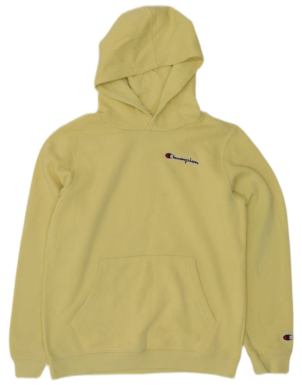 Jumper com capuz Champion Boys 13-14 anos XL amarelo algodão