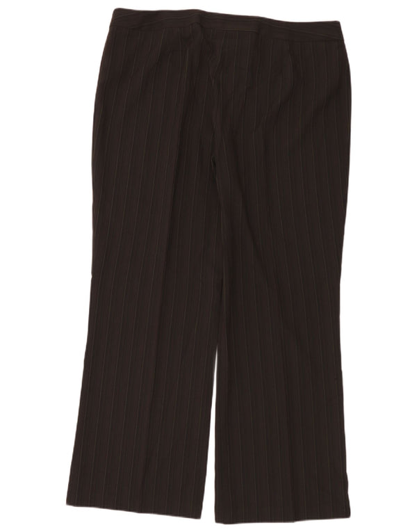 Calça Chino Feminina Marks & Spencer Reino Unido 20 2XL W40 L32 Riscas Marrom