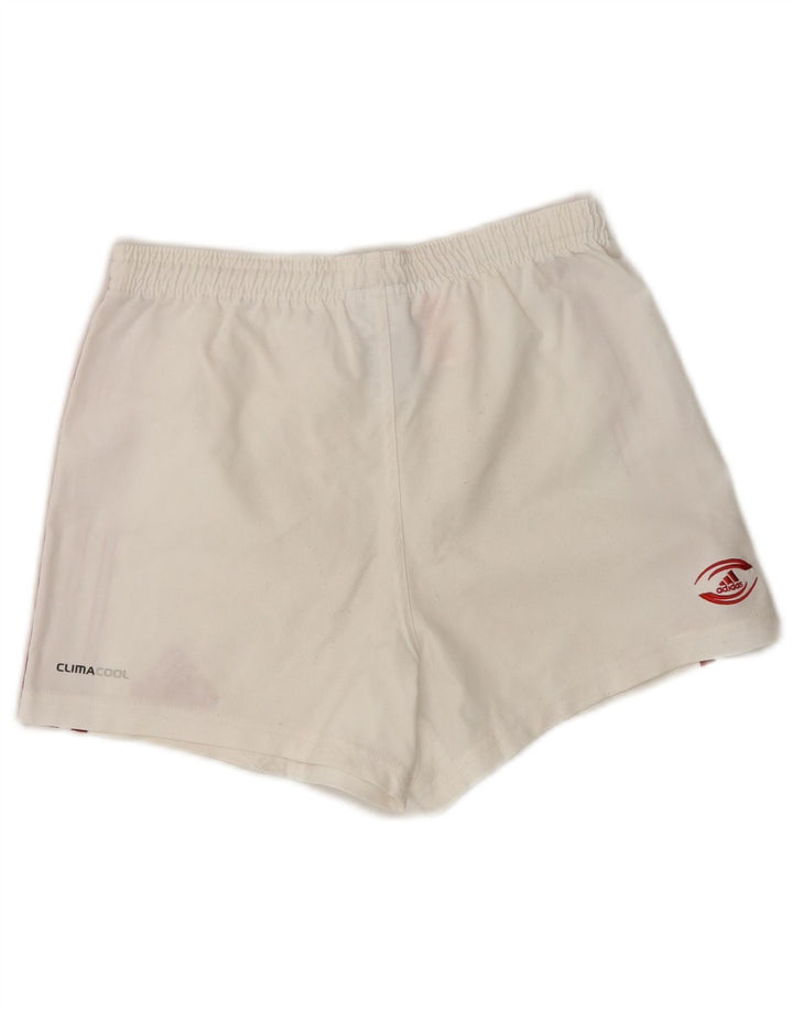 Shorts esportivos Adidas Boys Climacool 9-10 anos branco poliéster