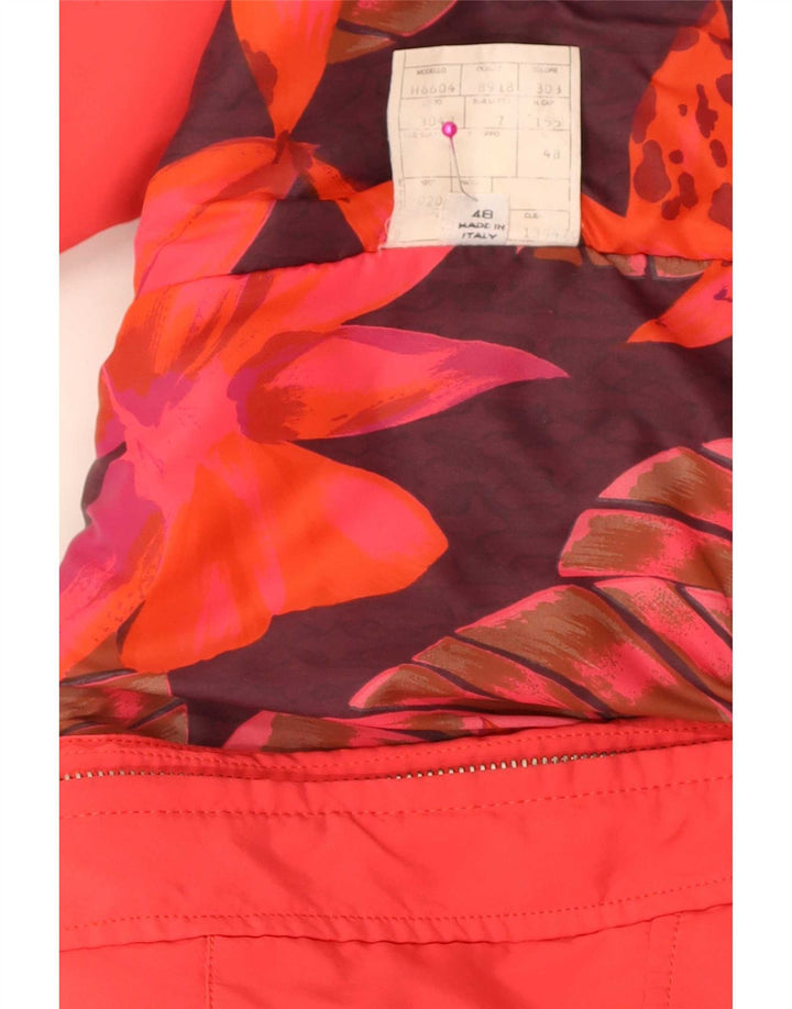 Jaqueta corta-vento feminina Belfe com ajuste relaxado IT 48 XL vermelho nylon