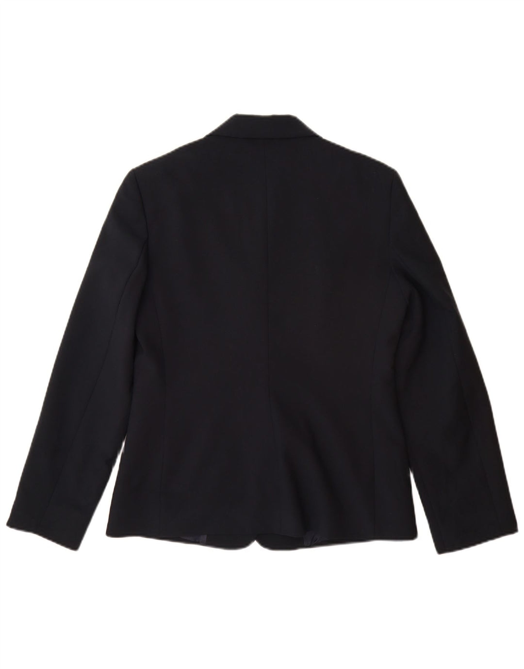 Jaqueta Blazer Feminina Benetton com 3 Botões IT 42 Poliéster Azul Marinho Médio