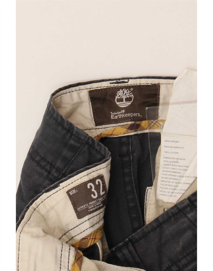 Timberland Mens Earthkeepers Chino Shorts W32 Médio Algodão Cinza