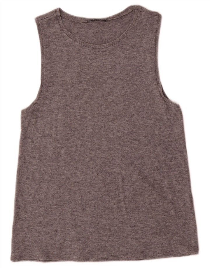 Colete feminino Zara UK 12 cinza médio manchado