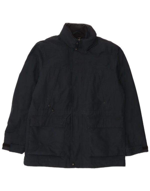 Jaqueta corta-vento masculina Marks & Spencer UK 40 grande azul marinho