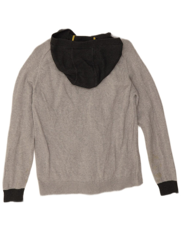 Hugo Boss Boys Jumper com capuz 15-16 anos cinza médio algodão colorblock