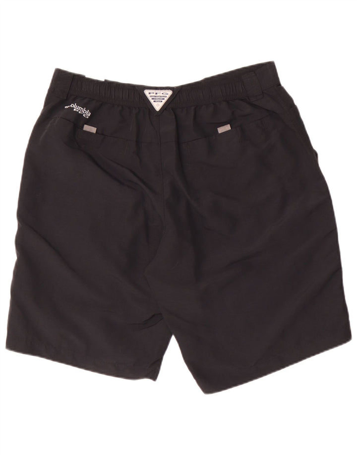 Columbia Mens Omni-Shade Cargo Shorts W34 Grande Poliéster Preto