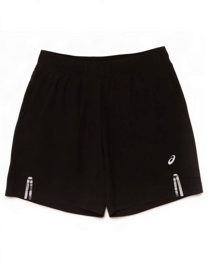 Shorts esportivos masculinos Asics médio preto poliéster
