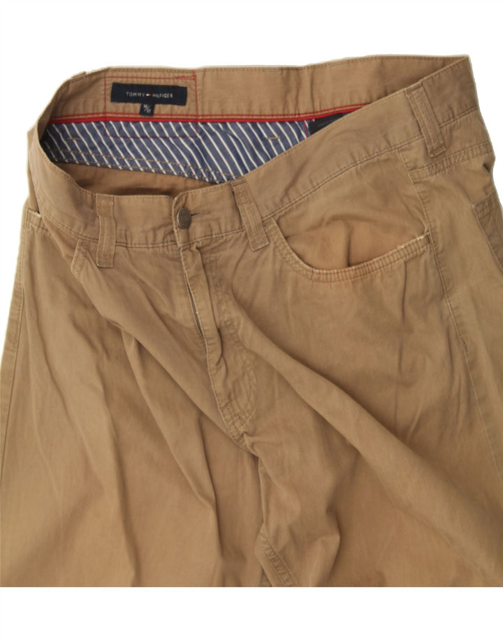 TOMMY HILFIGER Mens Straight Casual Trousers W36 L32  Beige Cotton Vintage Tommy Hilfiger and Second-Hand Tommy Hilfiger from Messina Hembry 