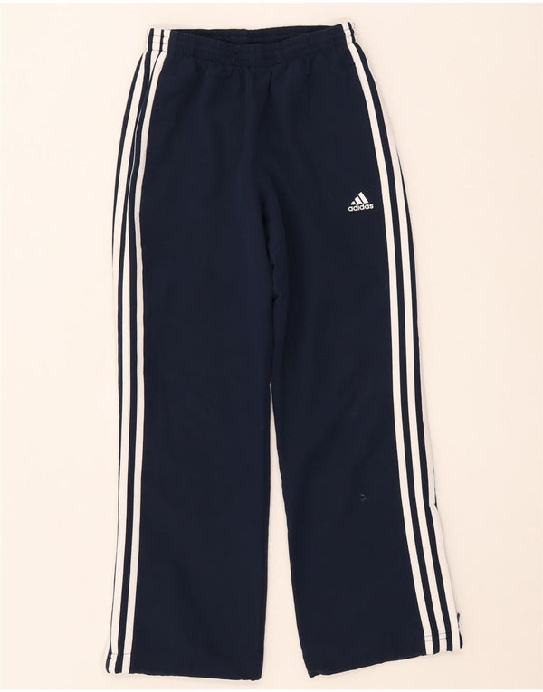 Calças de treino Adidas meninos 9-10 anos azul marinho poliéster