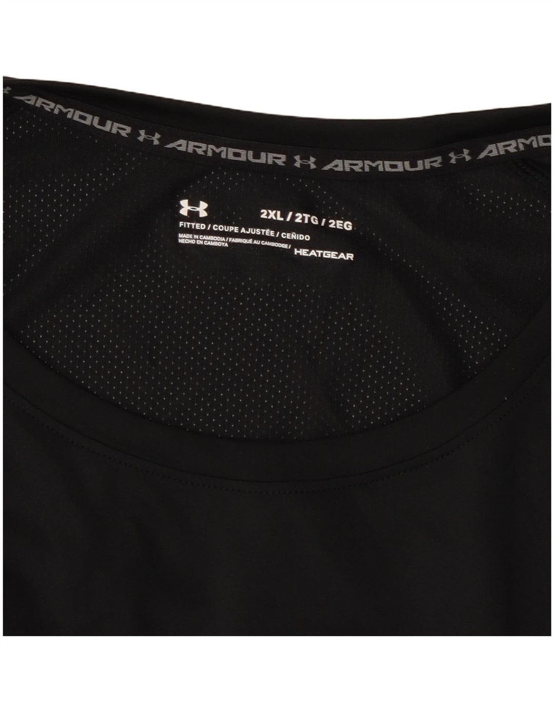 Camiseta masculina Under Armour Heat Gear manga comprida 2XL preta