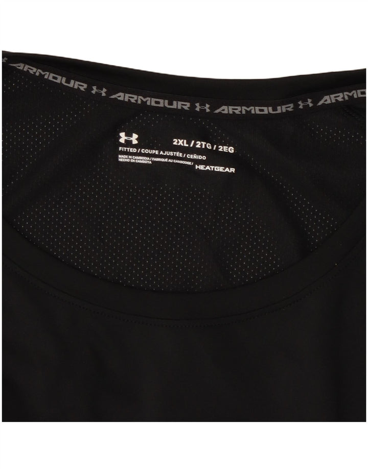 Camiseta masculina Under Armour Heat Gear manga comprida 2XL preta