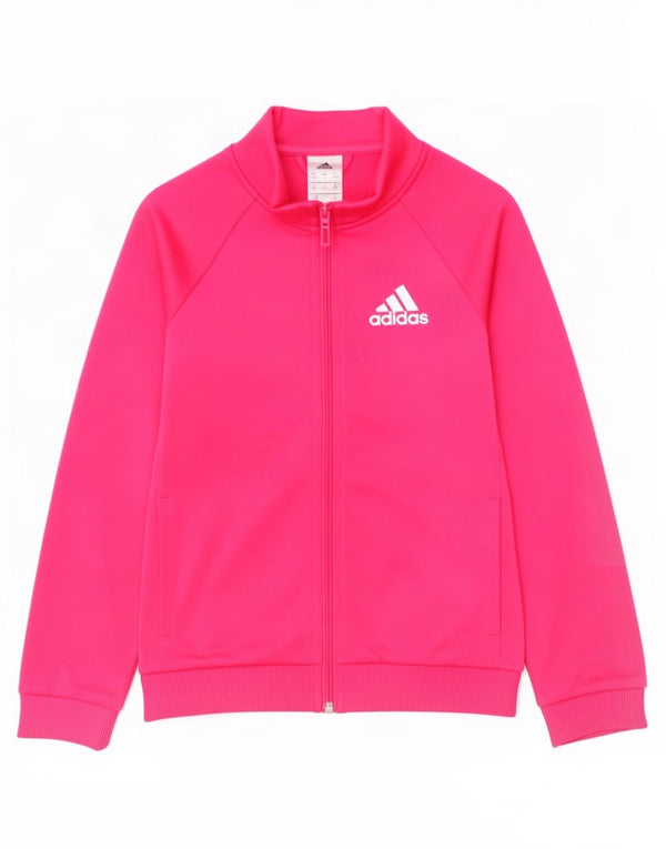 Jaqueta Adidas Meninas Treino Top 9-10 Anos Poliéster Rosa