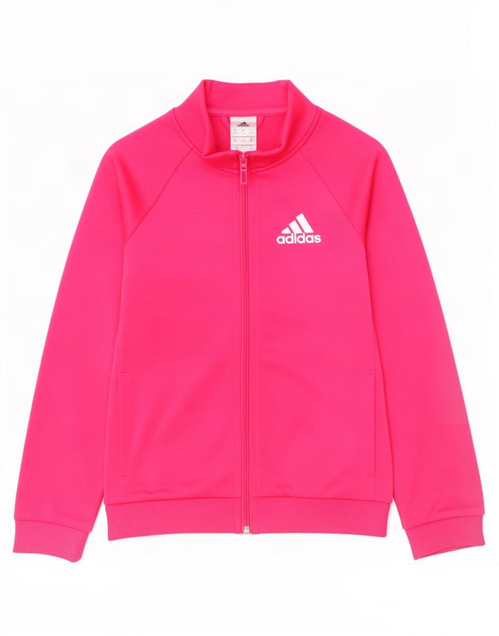 Jaqueta Adidas Meninas Treino Top 9-10 Anos Poliéster Rosa